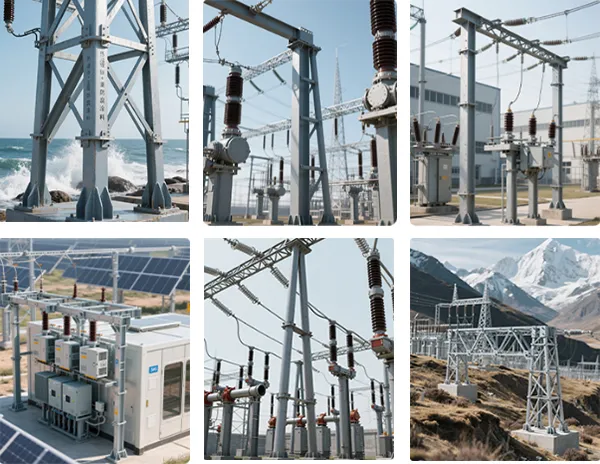 Стальная конструктивная опора для подстанции (11)