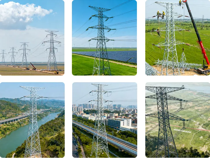 Стальная опора линии электропередачи (6)